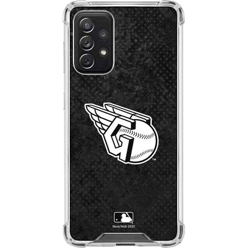 MLB Cleveland Guardians Dark Wash Galaxy A72 5G Clear Case