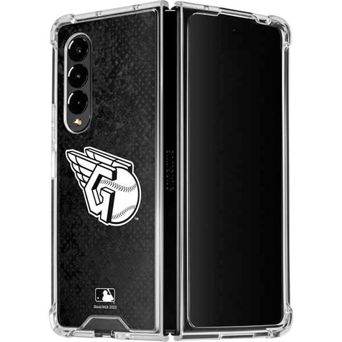 MLB Cleveland Guardians Dark Wash Galaxy Z Fold4 5G Clear Case