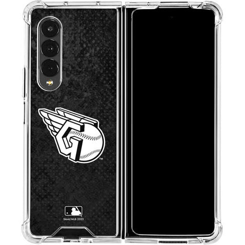 MLB Cleveland Guardians Dark Wash Galaxy Z Fold4 5G Clear Case
