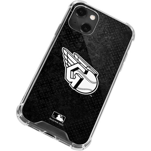 MLB Cleveland Guardians Dark Wash iPhone 15 Plus Clear Case