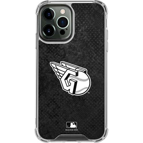 MLB Cleveland Guardians Dark Wash iPhone 14 Pro Max Clear Case