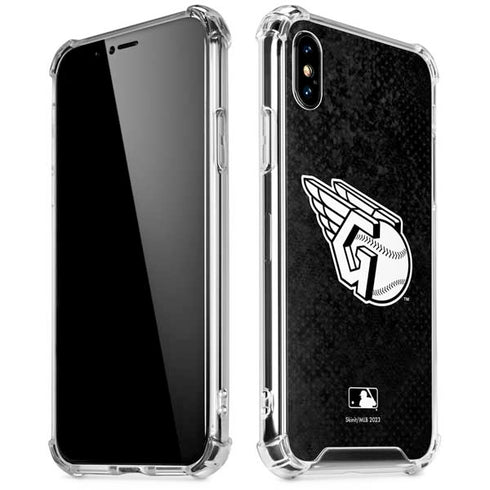 MLB Cleveland Guardians Dark Wash iPhone XS Max Clear Case