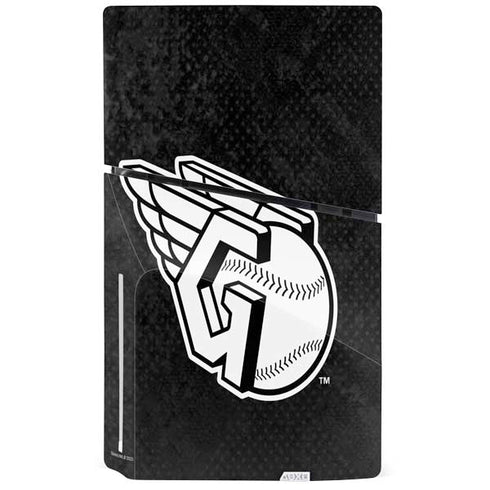 MLB Cleveland Guardians Dark Wash PS5 Slim Disk Bundle Skin