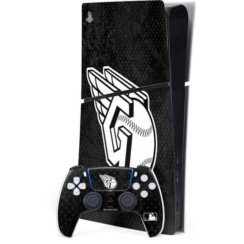 MLB Cleveland Guardians Dark Wash PS5 Slim Digital Edition Bundle Skin