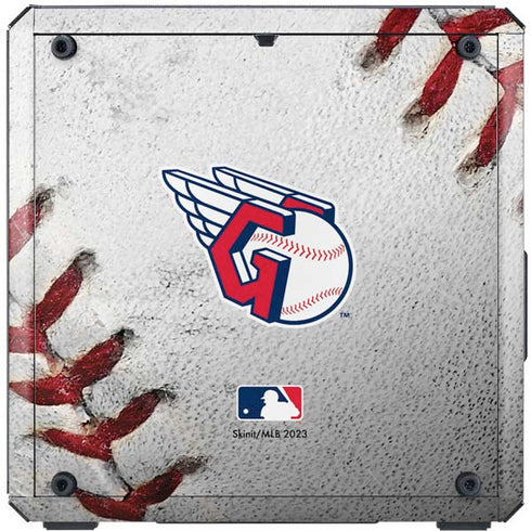 MLB Cleveland Guardians Game Ball Cooler Master MasterBox Q300L Mini Tower Skin