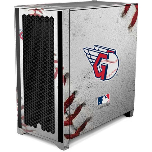 MLB Cleveland Guardians Game Ball Corsair 4000D Tempered Glass Mid-Tower ATX Case Skin