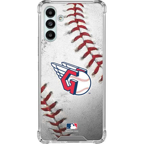 MLB Cleveland Guardians Game Ball Galaxy A13 5G Clear Case