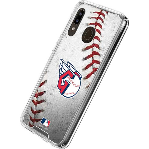MLB Cleveland Guardians Game Ball Galaxy A30 Clear Case