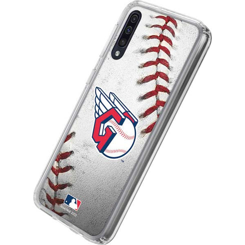 MLB Cleveland Guardians Game Ball Galaxy A50 Clear Case