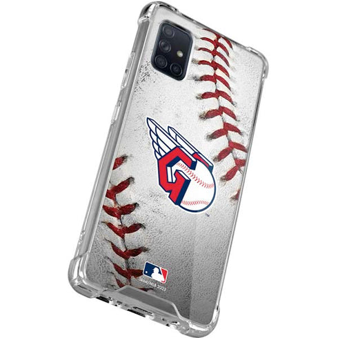 MLB Cleveland Guardians Game Ball Galaxy A51 5G Clear Case
