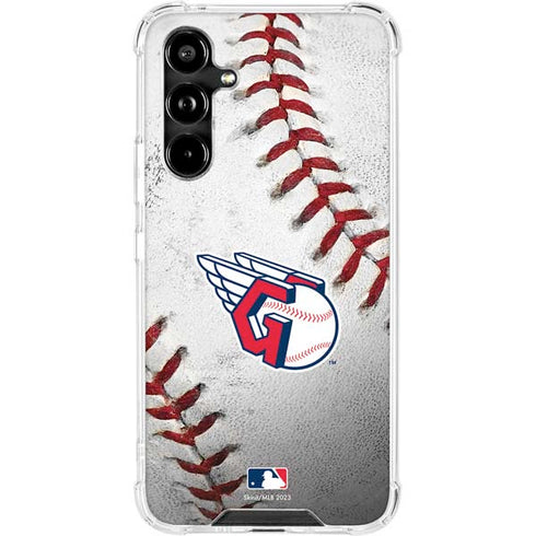MLB Cleveland Guardians Game Ball Galaxy A54 5G Clear Case