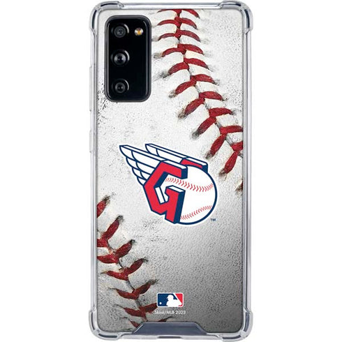 MLB Cleveland Guardians Game Ball Galaxy S20 FE Clear Case