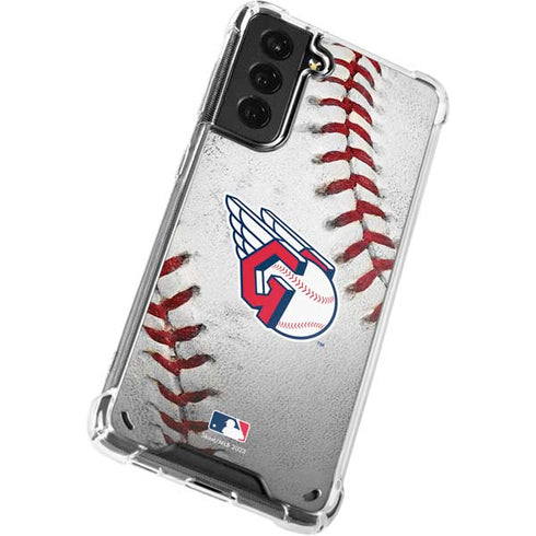 MLB Cleveland Guardians Game Ball Galaxy S21 Plus 5G Clear Case