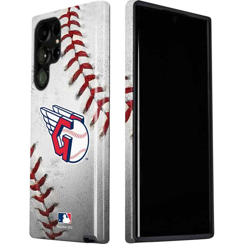 MLB Cleveland Guardians Game Ball Galaxy S22 Ultra Pro Case