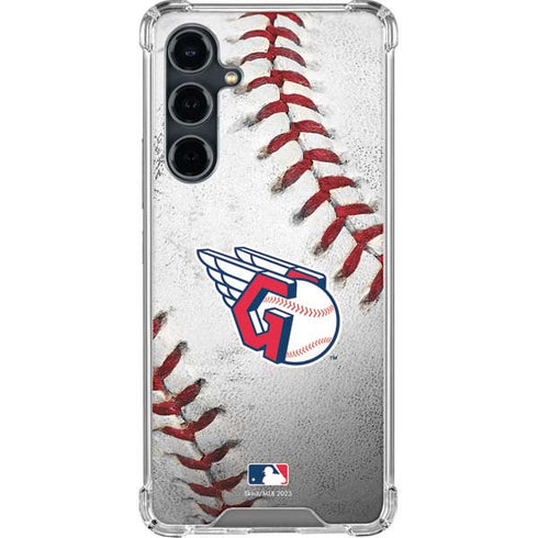 MLB Cleveland Guardians Game Ball Galaxy S23 FE Clear Case