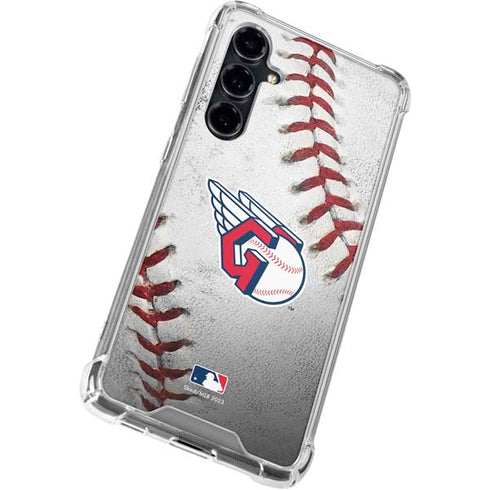 MLB Cleveland Guardians Game Ball Galaxy S23 FE Clear Case