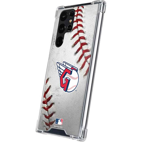 MLB Cleveland Guardians Game Ball Galaxy S24 Ultra Clear Case