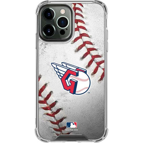 MLB Cleveland Guardians Game Ball iPhone 13 Pro Max Clear Case