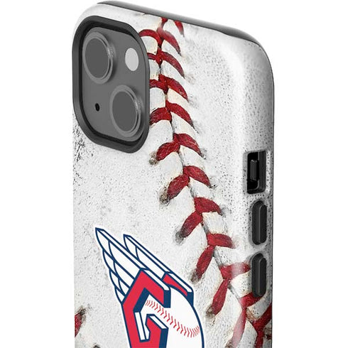 MLB Cleveland Guardians Game Ball iPhone 15 Plus Impact Case