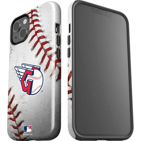 MLB Cleveland Guardians Game Ball iPhone 15 Plus Impact Case