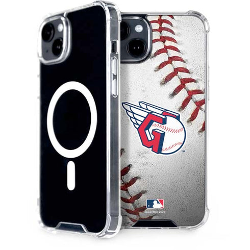 MLB Cleveland Guardians Game Ball iPhone 15 Plus MagSafe Case