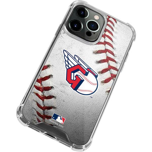 MLB Cleveland Guardians Game Ball iPhone 14 Pro Clear Case