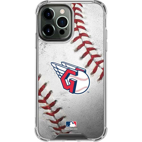 MLB Cleveland Guardians Game Ball iPhone 15 Pro Max Clear Case