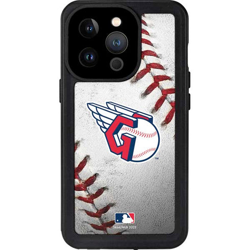 MLB Cleveland Guardians Game Ball iPhone 14 Pro Waterproof Case