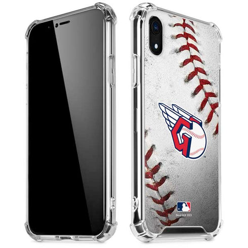 MLB Cleveland Guardians Game Ball iPhone XR Clear Case
