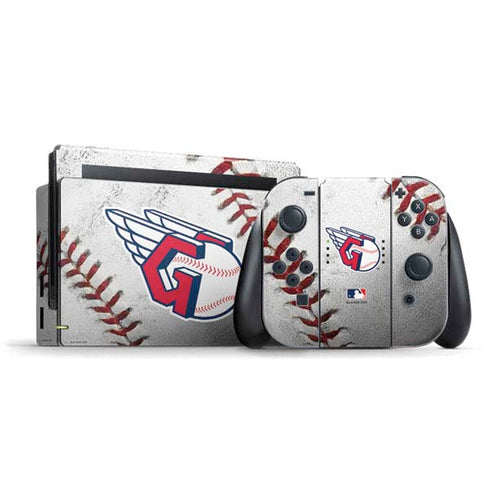 MLB Cleveland Guardians Game Ball Nintendo Switch Bundle Skin