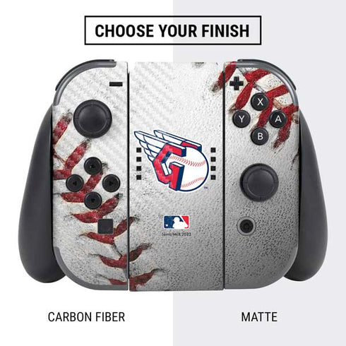 MLB Cleveland Guardians Game Ball Nintendo Switch Bundle Skin