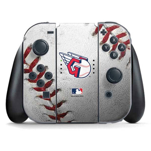 MLB Cleveland Guardians Game Ball Nintendo Switch (2017-2021) Joy-Con Controller Skin