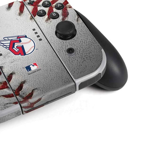 MLB Cleveland Guardians Game Ball Nintendo Switch OLED (2021) Skin