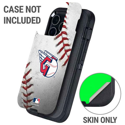MLB Cleveland Guardians Game Ball Otterbox Defender iPhone Skin