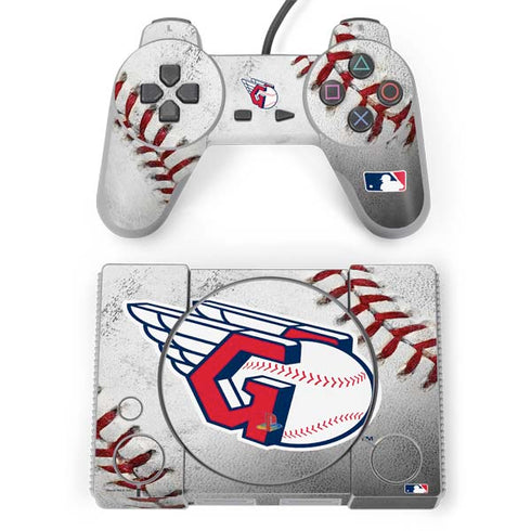 MLB Cleveland Guardians Game Ball PlayStation Classic Bundle Skin