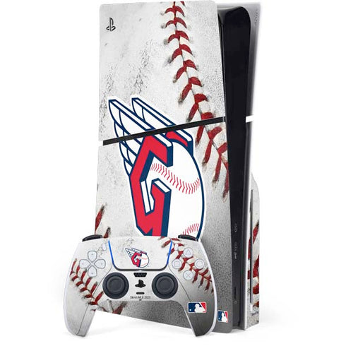 MLB Cleveland Guardians Game Ball PS5 Slim Disk Bundle Skin