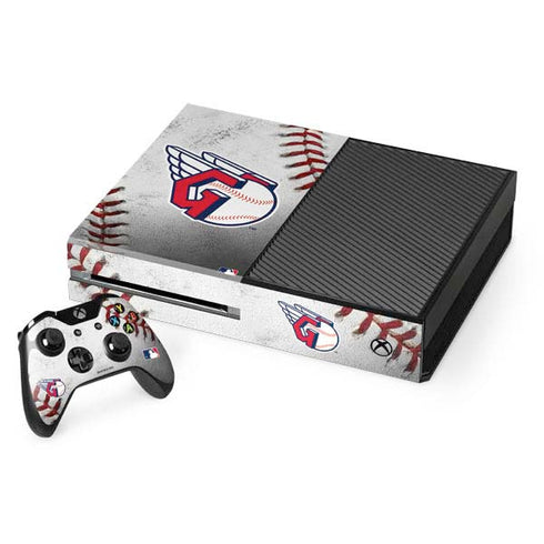 MLB Cleveland Guardians Game Ball Xbox One Console and Controller Bundle Skin