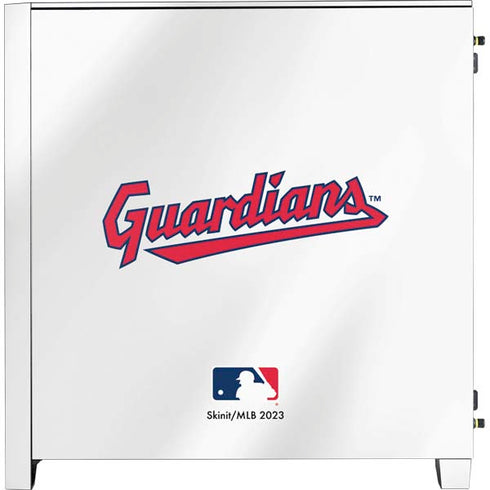 MLB Cleveland Guardians Home Jersey Corsair 4000D Tempered Glass Mid-Tower ATX Case Skin