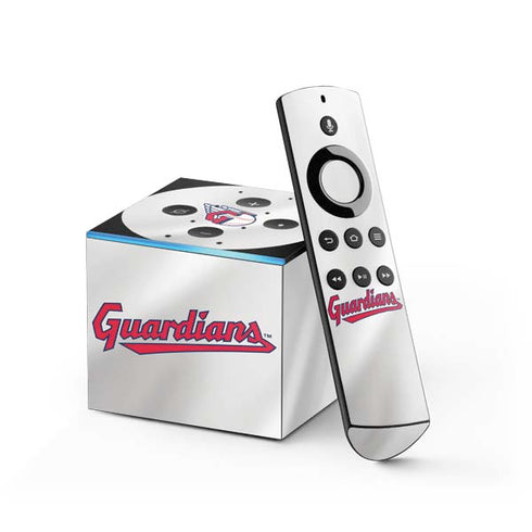 MLB Cleveland Guardians Home Jersey Fire TV Cube Skin