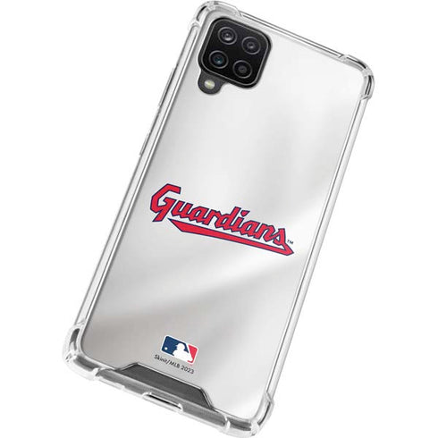 MLB Cleveland Guardians Home Jersey Galaxy A12 Clear Case
