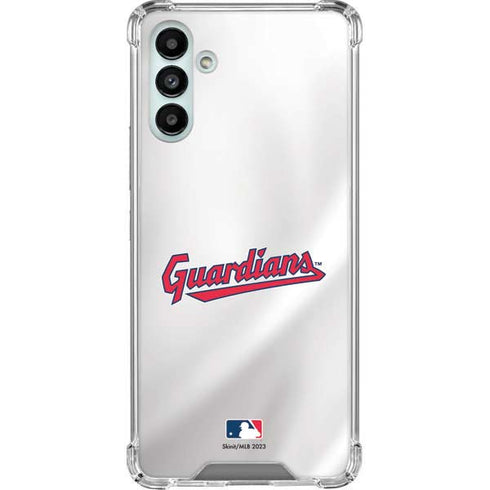 MLB Cleveland Guardians Home Jersey Galaxy A13 5G Clear Case