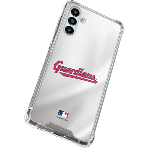 MLB Cleveland Guardians Home Jersey Galaxy A13 5G Clear Case
