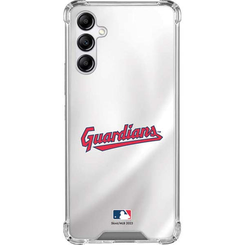 MLB Cleveland Guardians Home Jersey Galaxy A14 5G Clear Case