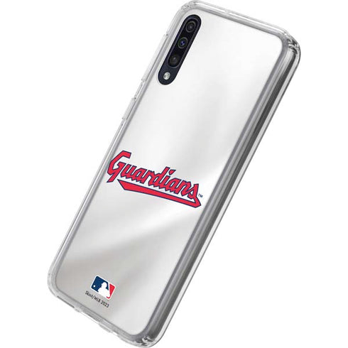 MLB Cleveland Guardians Home Jersey Galaxy A50 Clear Case