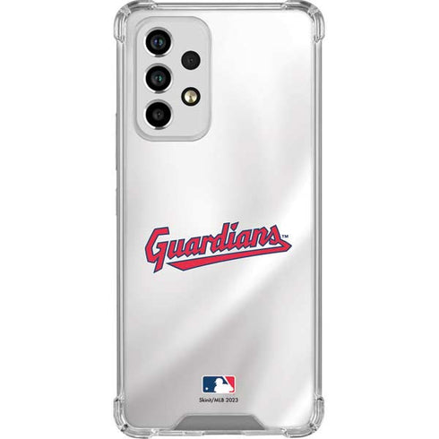 MLB Cleveland Guardians Home Jersey Galaxy A53 5G Clear Case