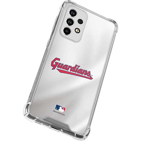 MLB Cleveland Guardians Home Jersey Galaxy A53 5G Clear Case