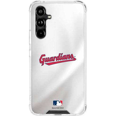 MLB Cleveland Guardians Home Jersey Galaxy A54 5G Clear Case