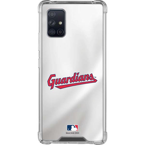 MLB Cleveland Guardians Home Jersey Galaxy A71 5G Clear Case