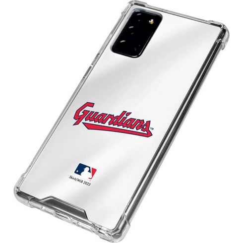 MLB Cleveland Guardians Home Jersey Galaxy Note20 5G Clear Case