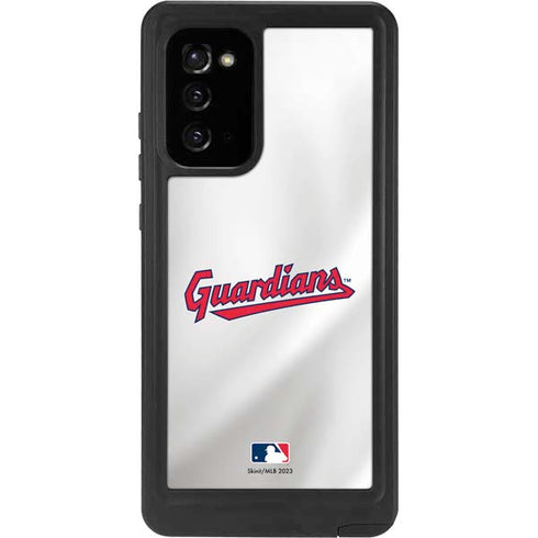 MLB Cleveland Guardians Home Jersey Galaxy Note20 5G Waterproof Case